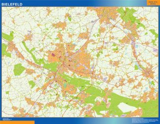 Bielefeld giant map in Germany
