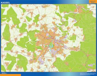 Kassel giant map in Germany