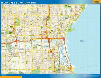 Milwaukee downtown giant map