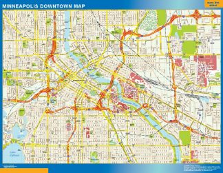 Minneapolis downtown giant map