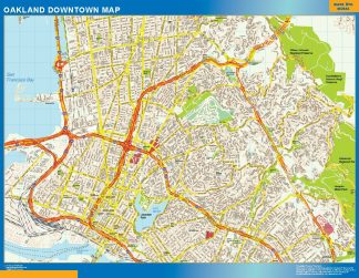 Oakland downtown giant map