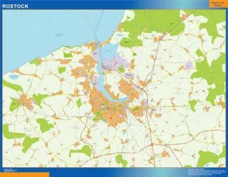 Rostock giant map in Germany