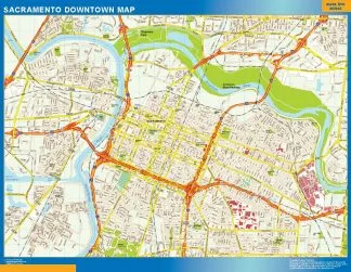 Sacramento downtown giant map
